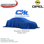 Modelauto 1:87 | Minichamps 870040002 | Opel Ascona Licht Groen 1970 Modelauto 1:87 | Minichamps 870040002 | Opel Ascona Licht Groen 1970
