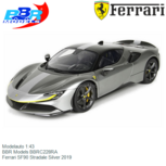Modelauto 1:43 | BBR Models BBRC228RA | Ferrari SF90 Stradale Silver 2019 Modelauto 1:43 | BBR Models BBRC228RA | Ferrari SF90 Stradale Silver 2019