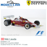 Modelauto 1:18 | Model Car Group MCG18622F | Scuderia Ferrari 312 T2B 1977 #11 - N.Lauda Modelauto 1:18 | Model Car Group MCG18622F | Scuderia Ferrari 312 T2B 1977 #11 - N.Lauda