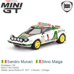 Modelauto 1:64 | MiniGT MGT00422 | Alitalia Lancia Stratos HF 1977 - S.Munari - S.Maiga Modelauto 1:64 | MiniGT MGT00422 | Alitalia Lancia Stratos HF 1977 - S.Munari - S.Maiga