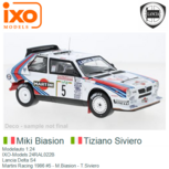 Modelauto 1:24 | IXO-Models 24RAL022B | Lancia Delta S4 | Martini Racing 1986 #5 - M.Biasion - T.Siviero Modelauto 1:24 | IXO-Models 24RAL022B | Lancia Delta S4 | Martini Racing 1986 #5 - M.Biasion - T.Siviero