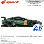 Modelauto 1:43 | Spark S8657 | Aston Martin Vantage AMR | D`Station Racing 2022 #777 - C.Fagg - T.Fujii - S.Hoshino Modelauto 1:43 | Spark S8657 | Aston Martin Vantage AMR | D`Station Racing 2022 #777 - C.Fagg - T.Fujii - S.Hoshino