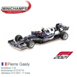 Modelauto 1:43 | Minichamps 417210710 | Alphatauri AT2 2021 - P.Gasly Modelauto 1:43 | Minichamps 417210710 | Alphatauri AT2 2021 - P.Gasly