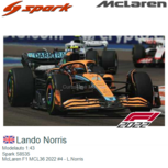 Modelauto 1:43 | Spark S8535 | McLaren F1 MCL36 2022 #4 - L.Norris Modelauto 1:43 | Spark S8535 | McLaren F1 MCL36 2022 #4 - L.Norris