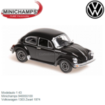 Modelauto 1:43 | Minichamps 940055100 | Volkswagen 1303 Zwart 1974 Modelauto 1:43 | Minichamps 940055100 | Volkswagen 1303 Zwart 1974
