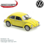 Modelauto 1:43 | Minichamps 940055101 | Volkswagen 1303 Geel 1974 Modelauto 1:43 | Minichamps 940055101 | Volkswagen 1303 Geel 1974