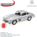 Modelauto 1:18 | Minichamps 110037210 | Mercedes Benz 300 SL W198 Zilver 1955 Modelauto 1:18 | Minichamps 110037210 | Mercedes Benz 300 SL W198 Zilver 1955