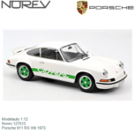 Modelauto 1:12 | Norev 127512 | Porsche 911 RS Wit 1973 Modelauto 1:12 | Norev 127512 | Porsche 911 RS Wit 1973