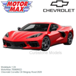 Modelauto 1:24 | MotorMax 79360RED | Chevrolet Corvette C8 Stingray Rood 2020 Modelauto 1:24 | MotorMax 79360RED | Chevrolet Corvette C8 Stingray Rood 2020