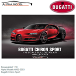 Bouwpakket 1:18 | Alpha Model AM03-0003 | Bugatti Chiron Sport Bouwpakket 1:18 | Alpha Model AM03-0003 | Bugatti Chiron Sport