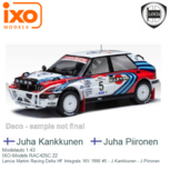 Modelauto 1:43 | IXO-Models RAC425C.22 | Lancia Martini Racing Delta HF Integrale 16V 1990 #5 - J.Kankkunen - J.Piironen Modelauto 1:43 | IXO-Models RAC425C.22 | Lancia Martini Racing Delta HF Integrale 16V 1990 #5 - J.Kankkunen - J.Piironen