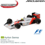 Modelauto 1:18 | Minichamps 540881812 | McLaren MP4-4 Honda 1988 #12 - A.Senna Modelauto 1:18 | Minichamps 540881812 | McLaren MP4-4 Honda 1988 #12 - A.Senna