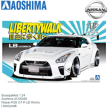Bouwpakket 1:24 | Aoshima AO05590 | Nissan R35 GT-R LB Works | Libertywalk Bouwpakket 1:24 | Aoshima AO05590 | Nissan R35 GT-R LB Works | Libertywalk
