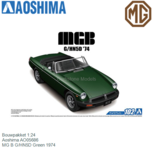 Bouwpakket 1:24 | Aoshima AO05686 | MG B G/HN5D Green 1974 Bouwpakket 1:24 | Aoshima AO05686 | MG B G/HN5D Green 1974