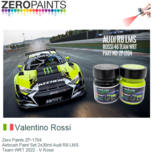 | Zero Paints ZP-1704 | Airbrush Paint Set 2x30ml Audi R8 LMS | Team WRT 2022 - V.Rossi | Zero Paints ZP-1704 | Airbrush Paint Set 2x30ml Audi R8 LMS | Team WRT 2022 - V.Rossi