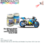 Verf | Zero Paints ZP-1385 | Airbrush Paint Set 2x 30ml Blue and Metallic Grey Marc VDS Color Set Verf | Zero Paints ZP-1385 | Airbrush Paint Set 2x 30ml Blue and Metallic Grey Marc VDS Color Set