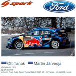 Modelauto 1:43 | Spark S6716 | M-Sport Ford Rally Team Puma Rally1 2023 #8 - O.Tanak - M.Järveoja Modelauto 1:43 | Spark S6716 | M-Sport Ford Rally Team Puma Rally1 2023 #8 - O.Tanak - M.Järveoja