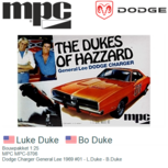 Bouwpakket 1:25 | MPC MPC-0706 | Dodge Charger General Lee 1969 #01 - L.Duke - B.Duke Bouwpakket 1:25 | MPC MPC-0706 | Dodge Charger General Lee 1969 #01 - L.Duke - B.Duke