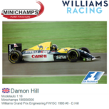 Modelauto 1:18 | Minichamps 180930000 | Williams Grand Prix Engineering FW15C 1993 #0 - D.Hill Modelauto 1:18 | Minichamps 180930000 | Williams Grand Prix Engineering FW15C 1993 #0 - D.Hill