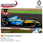 Modelauto 1:18 | Minichamps 117051605 | Renault F1 R25 2005 #5 - F.Alonso Modelauto 1:18 | Minichamps 117051605 | Renault F1 R25 2005 #5 - F.Alonso