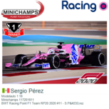 Modelauto 1:18 | Minichamps 117201611 | BWT Racing Point F1 Team RP20 2020 #11 - S.Pérez Modelauto 1:18 | Minichamps 117201611 | BWT Racing Point F1 Team RP20 2020 #11 - S.Pérez