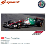 Modelauto 1:18 | Spark 18S767 | Alfa Romeo F1 C42 ORLEN 2022 #24 - Z.GuanYu Modelauto 1:18 | Spark 18S767 | Alfa Romeo F1 C42 ORLEN 2022 #24 - Z.GuanYu