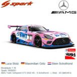 Modelauto 1:18 | Spark 18SB051 | AMG Team Getspeed GT3 2022 #2 - S.Schothorst - L.Stolz - M.Götz Modelauto 1:18 | Spark 18SB051 | AMG Team Getspeed GT3 2022 #2 - S.Schothorst - L.Stolz - M.Götz