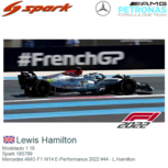 Modelauto 1:18 | Spark 18S769 | Mercedes AMG F1 W14 E-Performance 2022 #44 - L.Hamilton Modelauto 1:18 | Spark 18S769 | Mercedes AMG F1 W14 E-Performance 2022 #44 - L.Hamilton