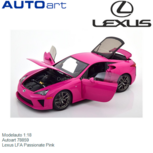 Modelauto 1:18 | Autoart 78859 | Lexus LFA Passionate Pink Modelauto 1:18 | Autoart 78859 | Lexus LFA Passionate Pink