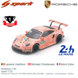 Modelauto 1:64 | Spark Y122 | Porsche GT Team 911 GT3 RSR LMGTE_PRO 2018 #92 - L.Vanthoor - M.Christensen - K.Estre Modelauto 1:64 | Spark Y122 | Porsche GT Team 911 GT3 RSR LMGTE_PRO 2018 #92 - L.Vanthoor - M.Christensen - K.Estre