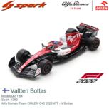 Modelauto 1:64 | Spark Y260 | Alfa Romeo Team ORLEN C42 2022 #77 - V.Bottas Modelauto 1:64 | Spark Y260 | Alfa Romeo Team ORLEN C42 2022 #77 - V.Bottas