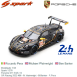 Modelauto 1:64 | Spark Y276 | Porsche 911 RSR-19 | GR Racing 2022 #86 - M.Wainwright - B.Barker - R.Pera Modelauto 1:64 | Spark Y276 | Porsche 911 RSR-19 | GR Racing 2022 #86 - M.Wainwright - B.Barker - R.Pera