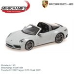 Modelauto 1:43 | Minichamps 410061061 | Porsche 911 992 Targa 4 GTS Chalk 2022 Modelauto 1:43 | Minichamps 410061061 | Porsche 911 992 Targa 4 GTS Chalk 2022