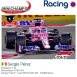 Modelauto 1:43 | Minichamps 417201611 | Racing Point F1 Team RP20 2020 #11 - S.Pérez Modelauto 1:43 | Minichamps 417201611 | Racing Point F1 Team RP20 2020 #11 - S.Pérez
