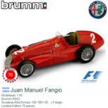 Modelauto 1:43 | Brumm R043 | Scuderia Alfa Romeo 159 1951 #2 - J.Fangio Modelauto 1:43 | Brumm R043 | Scuderia Alfa Romeo 159 1951 #2 - J.Fangio
