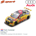 Modelauto 1:43 | Spark S8969 | Comtoyou DHL Audi Sport 3 RS LMS 2020 #31 - T.Coronel Modelauto 1:43 | Spark S8969 | Comtoyou DHL Audi Sport 3 RS LMS 2020 #31 - T.Coronel