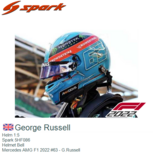 Helm 1:5 | Spark 5HF086 | Helmet Bell | Mercedes AMG F1 2022 #63 - G.Russell Helm 1:5 | Spark 5HF086 | Helmet Bell | Mercedes AMG F1 2022 #63 - G.Russell
