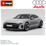 Modelauto 1:43 | Bburago 18-30463S | Audi RS E-tron GT Silver 2022 Modelauto 1:43 | Bburago 18-30463S | Audi RS E-tron GT Silver 2022