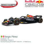 Modelauto 1:18 | Minichamps 110230111 | Red Bull Racing RB19 RBPT 2023 #11 - S.Pérez Modelauto 1:18 | Minichamps 110230111 | Red Bull Racing RB19 RBPT 2023 #11 - S.Pérez