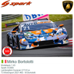 Modelauto 1:43 | Spark SG805 | Lamborghini Huracan GT3 Evo | T3 Motorsport 2021 #63 - M.Bortolotti Modelauto 1:43 | Spark SG805 | Lamborghini Huracan GT3 Evo | T3 Motorsport 2021 #63 - M.Bortolotti