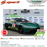 Modelauto 1:43 | Spark SG853 | Aston Martin Vantage AMR GT4 | Dörr Motorsport 2022 #95 - I.Dontje - P.Dörr - N.Hanke - M.Wiskirchen Modelauto 1:43 | Spark SG853 | Aston Martin Vantage AMR GT4 | Dörr Motorsport 2022 #95 - I.Dontje - P.Dörr - N.Hanke - M.Wiskirchen