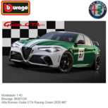Modelauto 1:43 | Bburago 38307GR | Alfa Romeo Giulia GTA Racing Green 2020 #87 Modelauto 1:43 | Bburago 38307GR | Alfa Romeo Giulia GTA Racing Green 2020 #87