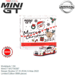 Modelauto 1:64 | MiniGT MGT00387 | Nissan Skyline GT-R (R34) X-Mas 2022 Modelauto 1:64 | MiniGT MGT00387 | Nissan Skyline GT-R (R34) X-Mas 2022