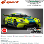 Modelauto 1:43 | Spark US284 | Aston Martin Vantage AMR GT3 | TF Sport 2021 #97 - R.Westbrook - C.Eastwood - B.Keating - M.Root Modelauto 1:43 | Spark US284 | Aston Martin Vantage AMR GT3 | TF Sport 2021 #97 - R.Westbrook - C.Eastwood - B.Keating - M.Root