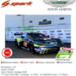 Modelauto 1:43 | Spark SG864 | Aston Martin Vantage AMR | TF Sport 2022 #90 - M.Martin - N.Thiim - M.Sørensen - D.Pittard Modelauto 1:43 | Spark SG864 | Aston Martin Vantage AMR | TF Sport 2022 #90 - M.Martin - N.Thiim - M.Sørensen - D.Pittard