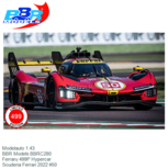 Modelauto 1:43 | BBR Models BBRC280 | Ferraru 499P Hypercar | Scuderia Ferrari 2022 #50 Modelauto 1:43 | BBR Models BBRC280 | Ferraru 499P Hypercar | Scuderia Ferrari 2022 #50