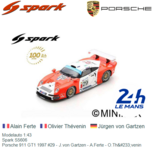 Modelauto 1:43 | Spark S5606 | Porsche 911 GT1 1997 #29 - J.von Gartzen - A.Ferte - O.Thévenin Modelauto 1:43 | Spark S5606 | Porsche 911 GT1 1997 #29 - J.von Gartzen - A.Ferte - O.Thévenin