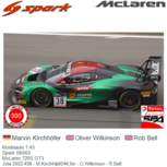 Modelauto 1:43 | Spark SB503 | McLaren 720S GT3 | Jota 2022 #38 - M.Kirchhöfer - O.Wilkinson - R.Bell Modelauto 1:43 | Spark SB503 | McLaren 720S GT3 | Jota 2022 #38 - M.Kirchhöfer - O.Wilkinson - R.Bell