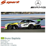 Modelauto 1:43 | Spark S6327 | Mercedes AMG GT3 | Brazil 2022 #44 - B.Baptista Modelauto 1:43 | Spark S6327 | Mercedes AMG GT3 | Brazil 2022 #44 - B.Baptista
