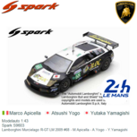 Modelauto 1:43 | Spark S9603 | Lamborghini Murcielago R-GT LM 2009 #68 - M.Apicella - A.Yogo - Y.Yamagishi Modelauto 1:43 | Spark S9603 | Lamborghini Murcielago R-GT LM 2009 #68 - M.Apicella - A.Yogo - Y.Yamagishi